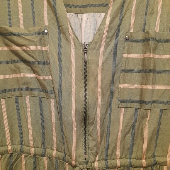 *BOGO FREE* Torrid Women's Size 4 | Green Mini Challis High-Low Shirt Dress - Picture 9 of 14